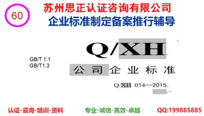 标准制定、备案(符合GB/T1.1等)